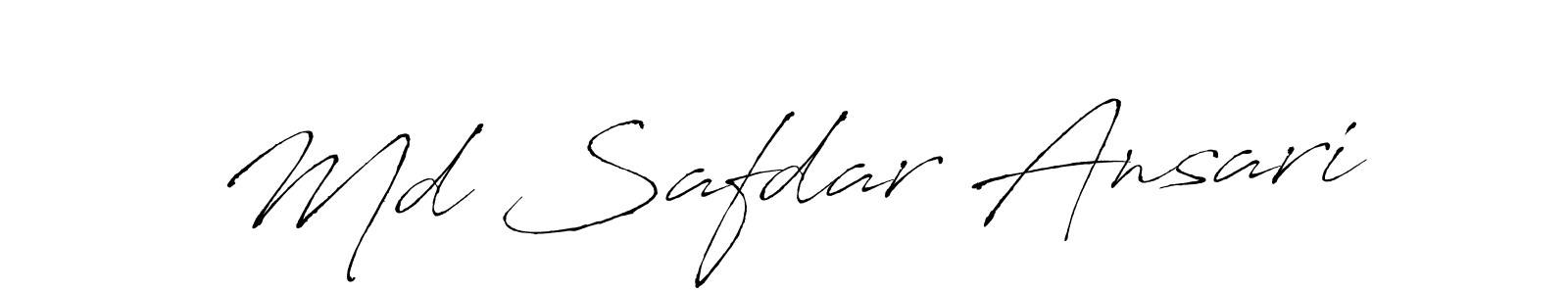 Design your own signature with our free online signature maker. With this signature software, you can create a handwritten (Antro_Vectra) signature for name Md Safdar Ansari. Md Safdar Ansari signature style 6 images and pictures png