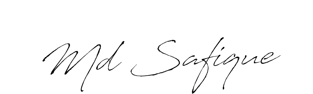 The best way (Antro_Vectra) to make a short signature is to pick only two or three words in your name. The name Md Safique include a total of six letters. For converting this name. Md Safique signature style 6 images and pictures png