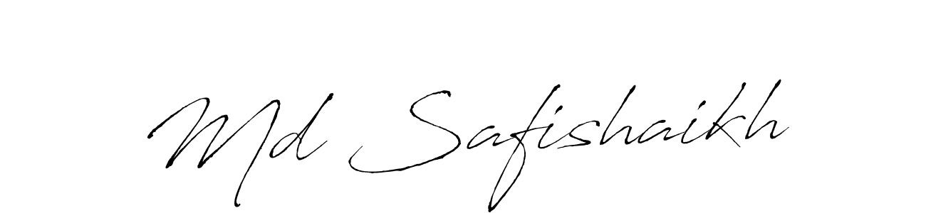 Create a beautiful signature design for name Md Safishaikh. With this signature (Antro_Vectra) fonts, you can make a handwritten signature for free. Md Safishaikh signature style 6 images and pictures png