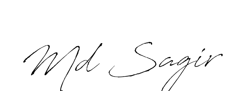 Design your own signature with our free online signature maker. With this signature software, you can create a handwritten (Antro_Vectra) signature for name Md Sagir. Md Sagir signature style 6 images and pictures png