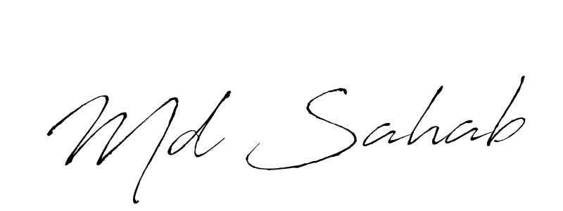 Create a beautiful signature design for name Md Sahab. With this signature (Antro_Vectra) fonts, you can make a handwritten signature for free. Md Sahab signature style 6 images and pictures png