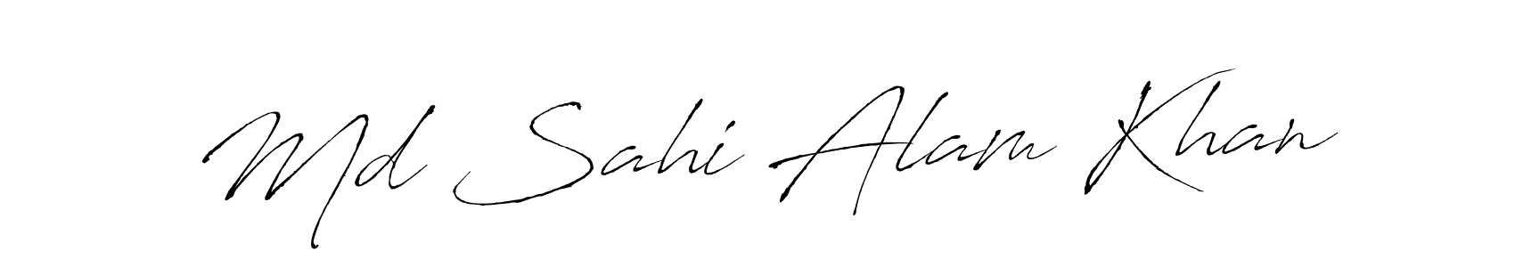 Md Sahi Alam Khan stylish signature style. Best Handwritten Sign (Antro_Vectra) for my name. Handwritten Signature Collection Ideas for my name Md Sahi Alam Khan. Md Sahi Alam Khan signature style 6 images and pictures png