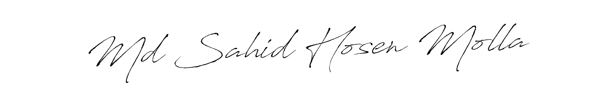 Create a beautiful signature design for name Md Sahid Hosen Molla. With this signature (Antro_Vectra) fonts, you can make a handwritten signature for free. Md Sahid Hosen Molla signature style 6 images and pictures png