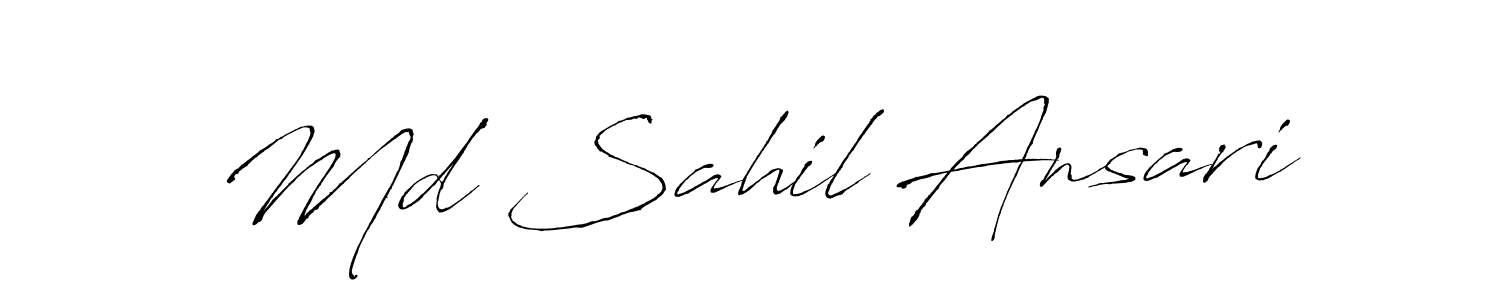 if you are searching for the best signature style for your name Md Sahil Ansari. so please give up your signature search. here we have designed multiple signature styles  using Antro_Vectra. Md Sahil Ansari signature style 6 images and pictures png