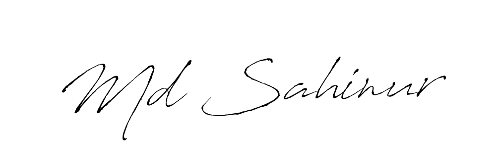 How to make Md Sahinur signature? Antro_Vectra is a professional autograph style. Create handwritten signature for Md Sahinur name. Md Sahinur signature style 6 images and pictures png