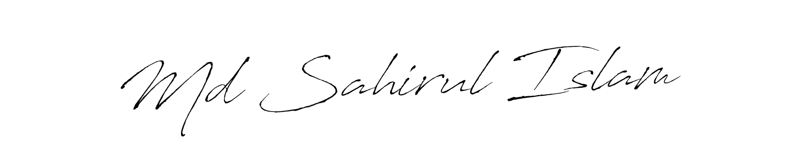 Create a beautiful signature design for name Md Sahirul Islam. With this signature (Antro_Vectra) fonts, you can make a handwritten signature for free. Md Sahirul Islam signature style 6 images and pictures png