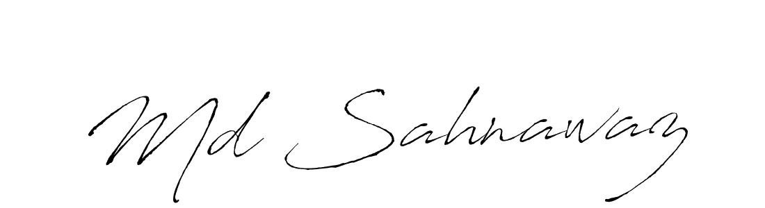 How to make Md Sahnawaz signature? Antro_Vectra is a professional autograph style. Create handwritten signature for Md Sahnawaz name. Md Sahnawaz signature style 6 images and pictures png