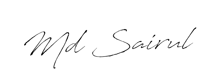 How to make Md Sairul name signature. Use Antro_Vectra style for creating short signs online. This is the latest handwritten sign. Md Sairul signature style 6 images and pictures png