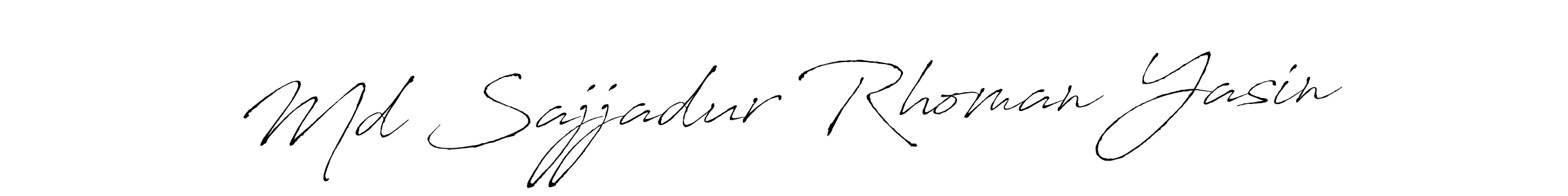 Make a beautiful signature design for name Md Sajjadur Rhoman Yasin. Use this online signature maker to create a handwritten signature for free. Md Sajjadur Rhoman Yasin signature style 6 images and pictures png