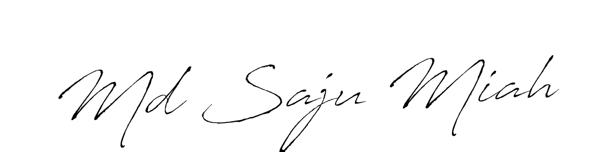 Create a beautiful signature design for name Md Saju Miah. With this signature (Antro_Vectra) fonts, you can make a handwritten signature for free. Md Saju Miah signature style 6 images and pictures png