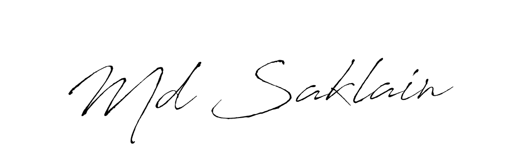 The best way (Antro_Vectra) to make a short signature is to pick only two or three words in your name. The name Md Saklain include a total of six letters. For converting this name. Md Saklain signature style 6 images and pictures png