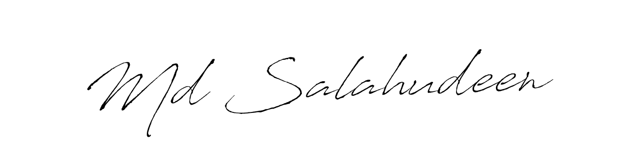 Make a beautiful signature design for name Md Salahudeen. With this signature (Antro_Vectra) style, you can create a handwritten signature for free. Md Salahudeen signature style 6 images and pictures png