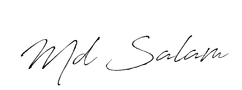 How to make Md Salam name signature. Use Antro_Vectra style for creating short signs online. This is the latest handwritten sign. Md Salam signature style 6 images and pictures png