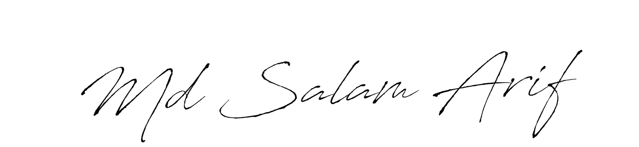 You should practise on your own different ways (Antro_Vectra) to write your name (Md Salam Arif) in signature. don't let someone else do it for you. Md Salam Arif signature style 6 images and pictures png