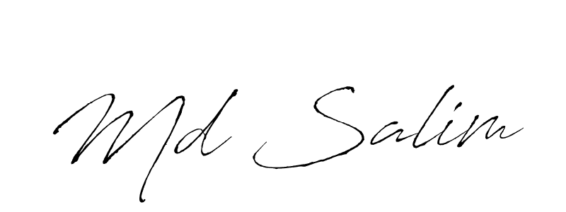 Use a signature maker to create a handwritten signature online. With this signature software, you can design (Antro_Vectra) your own signature for name Md Salim. Md Salim signature style 6 images and pictures png