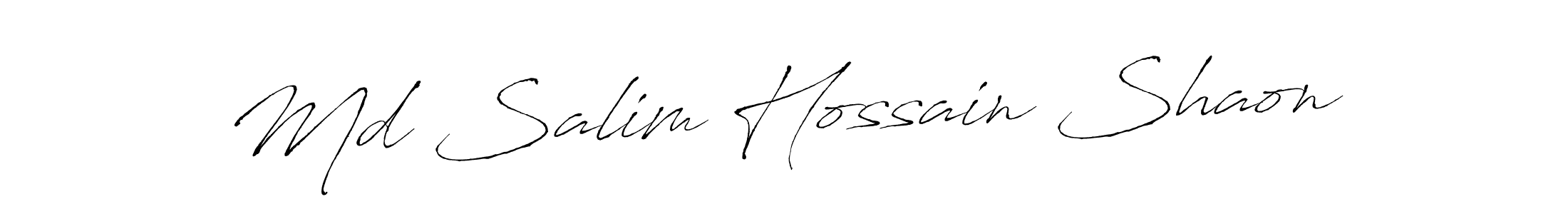 You can use this online signature creator to create a handwritten signature for the name Md Salim Hossain Shaon. This is the best online autograph maker. Md Salim Hossain Shaon signature style 6 images and pictures png