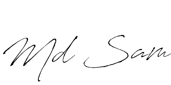 It looks lik you need a new signature style for name Md Sam. Design unique handwritten (Antro_Vectra) signature with our free signature maker in just a few clicks. Md Sam signature style 6 images and pictures png