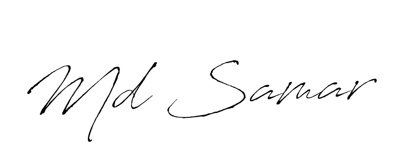 The best way (Antro_Vectra) to make a short signature is to pick only two or three words in your name. The name Md Samar include a total of six letters. For converting this name. Md Samar signature style 6 images and pictures png
