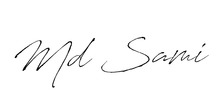It looks lik you need a new signature style for name Md Sami. Design unique handwritten (Antro_Vectra) signature with our free signature maker in just a few clicks. Md Sami signature style 6 images and pictures png