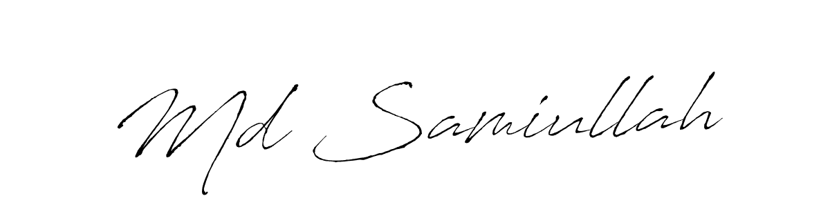 You can use this online signature creator to create a handwritten signature for the name Md Samiullah. This is the best online autograph maker. Md Samiullah signature style 6 images and pictures png