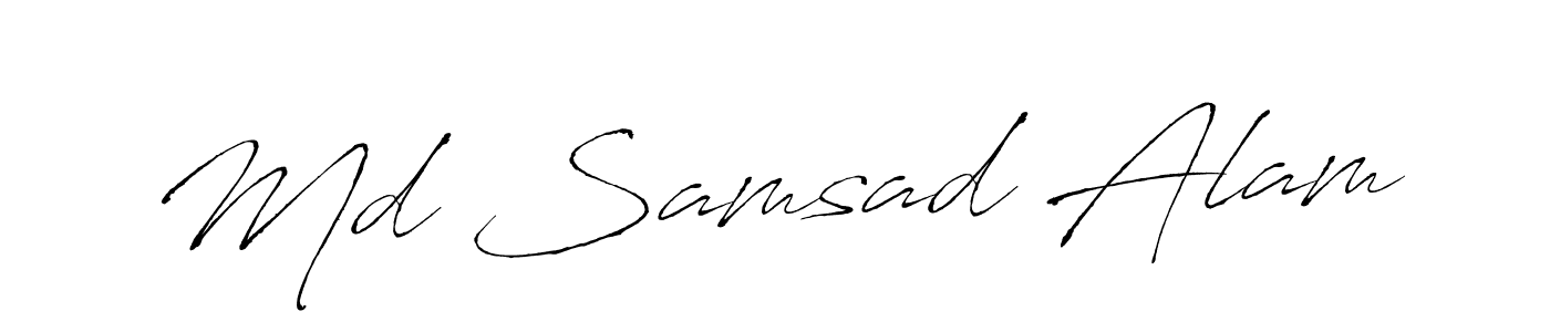 Antro_Vectra is a professional signature style that is perfect for those who want to add a touch of class to their signature. It is also a great choice for those who want to make their signature more unique. Get Md Samsad Alam name to fancy signature for free. Md Samsad Alam signature style 6 images and pictures png