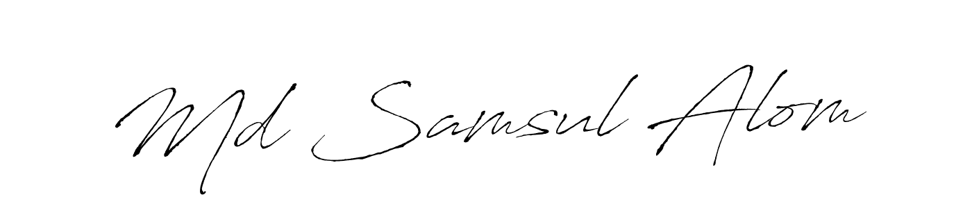 How to Draw Md Samsul Alom signature style? Antro_Vectra is a latest design signature styles for name Md Samsul Alom. Md Samsul Alom signature style 6 images and pictures png