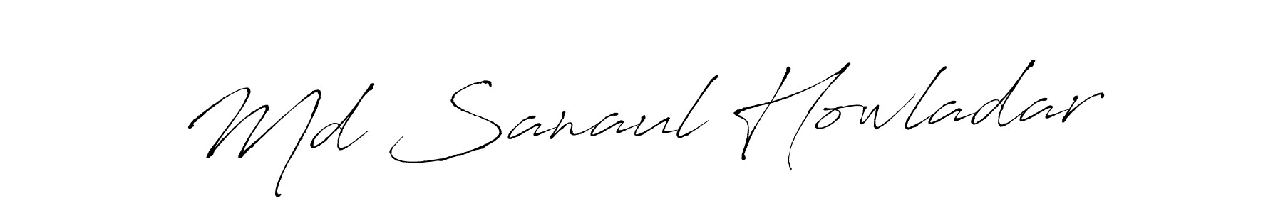 The best way (Antro_Vectra) to make a short signature is to pick only two or three words in your name. The name Md Sanaul Howladar include a total of six letters. For converting this name. Md Sanaul Howladar signature style 6 images and pictures png