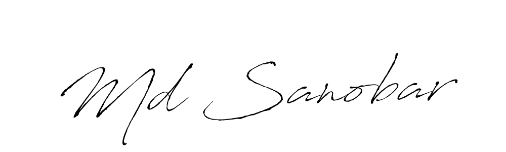 It looks lik you need a new signature style for name Md Sanobar. Design unique handwritten (Antro_Vectra) signature with our free signature maker in just a few clicks. Md Sanobar signature style 6 images and pictures png