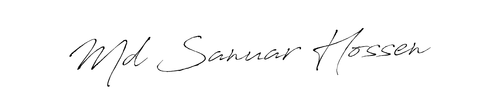 Make a beautiful signature design for name Md Sanuar Hossen. Use this online signature maker to create a handwritten signature for free. Md Sanuar Hossen signature style 6 images and pictures png