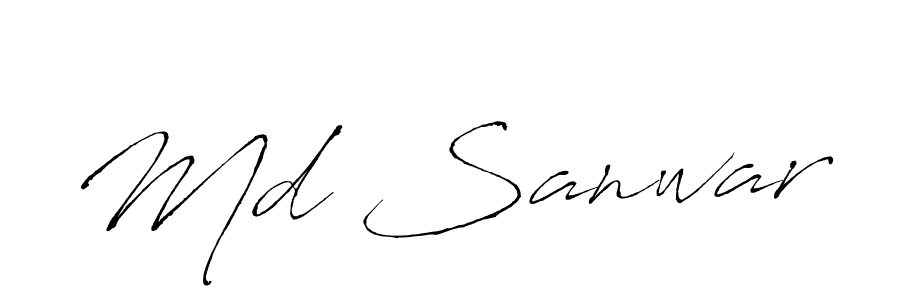 How to Draw Md Sanwar signature style? Antro_Vectra is a latest design signature styles for name Md Sanwar. Md Sanwar signature style 6 images and pictures png