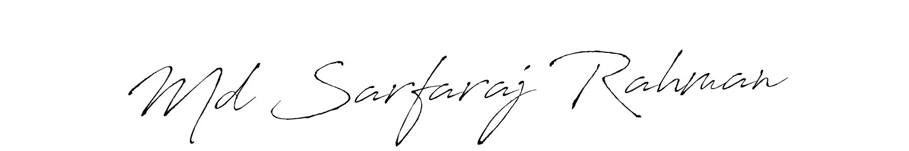 Make a beautiful signature design for name Md Sarfaraj Rahman. With this signature (Antro_Vectra) style, you can create a handwritten signature for free. Md Sarfaraj Rahman signature style 6 images and pictures png