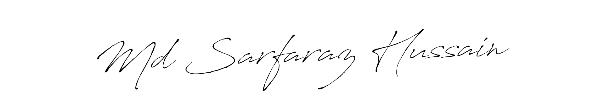 Md Sarfaraz Hussain stylish signature style. Best Handwritten Sign (Antro_Vectra) for my name. Handwritten Signature Collection Ideas for my name Md Sarfaraz Hussain. Md Sarfaraz Hussain signature style 6 images and pictures png
