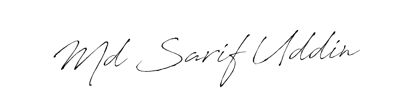 Antro_Vectra is a professional signature style that is perfect for those who want to add a touch of class to their signature. It is also a great choice for those who want to make their signature more unique. Get Md Sarif Uddin name to fancy signature for free. Md Sarif Uddin signature style 6 images and pictures png