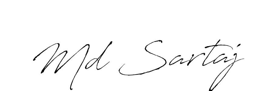 Also we have Md Sartaj name is the best signature style. Create professional handwritten signature collection using Antro_Vectra autograph style. Md Sartaj signature style 6 images and pictures png