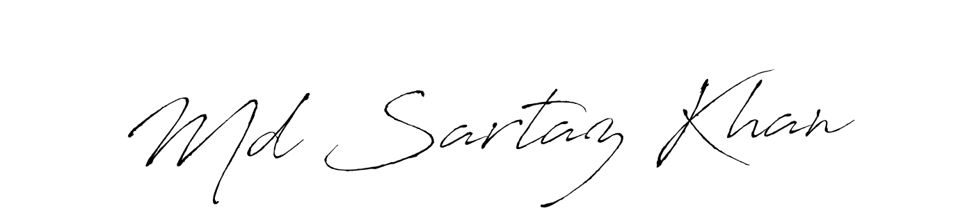 Antro_Vectra is a professional signature style that is perfect for those who want to add a touch of class to their signature. It is also a great choice for those who want to make their signature more unique. Get Md Sartaz Khan name to fancy signature for free. Md Sartaz Khan signature style 6 images and pictures png