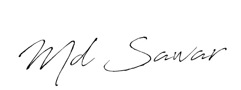 Use a signature maker to create a handwritten signature online. With this signature software, you can design (Antro_Vectra) your own signature for name Md Sawar. Md Sawar signature style 6 images and pictures png