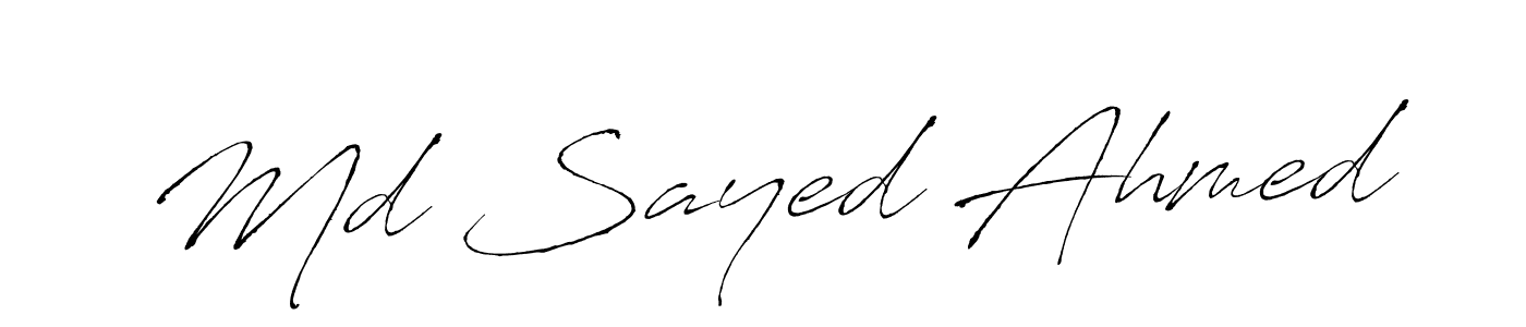 The best way (Antro_Vectra) to make a short signature is to pick only two or three words in your name. The name Md Sayed Ahmed include a total of six letters. For converting this name. Md Sayed Ahmed signature style 6 images and pictures png