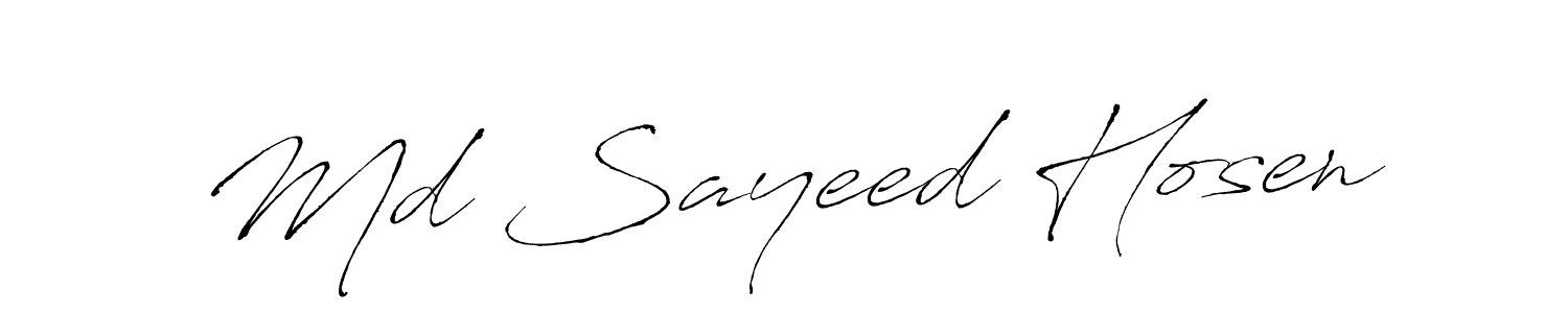 if you are searching for the best signature style for your name Md Sayeed Hosen. so please give up your signature search. here we have designed multiple signature styles  using Antro_Vectra. Md Sayeed Hosen signature style 6 images and pictures png