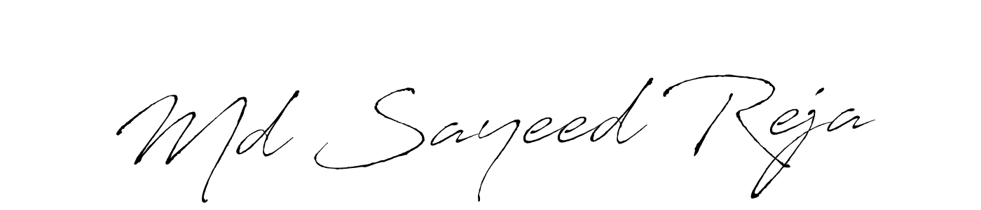 Also we have Md Sayeed Reja name is the best signature style. Create professional handwritten signature collection using Antro_Vectra autograph style. Md Sayeed Reja signature style 6 images and pictures png