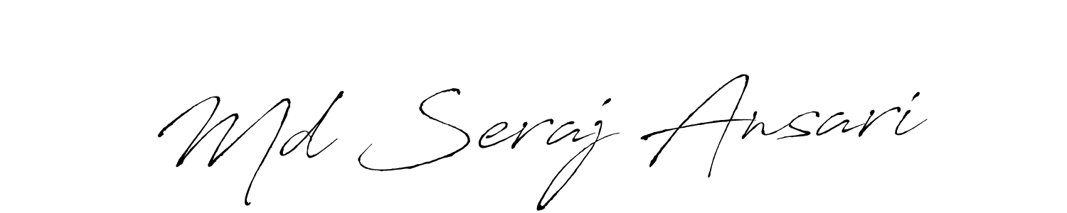 Use a signature maker to create a handwritten signature online. With this signature software, you can design (Antro_Vectra) your own signature for name Md Seraj Ansari. Md Seraj Ansari signature style 6 images and pictures png