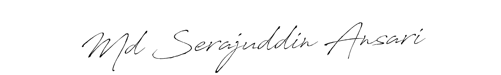 Also we have Md Serajuddin Ansari name is the best signature style. Create professional handwritten signature collection using Antro_Vectra autograph style. Md Serajuddin Ansari signature style 6 images and pictures png