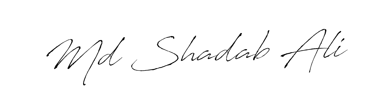 This is the best signature style for the Md Shadab Ali name. Also you like these signature font (Antro_Vectra). Mix name signature. Md Shadab Ali signature style 6 images and pictures png