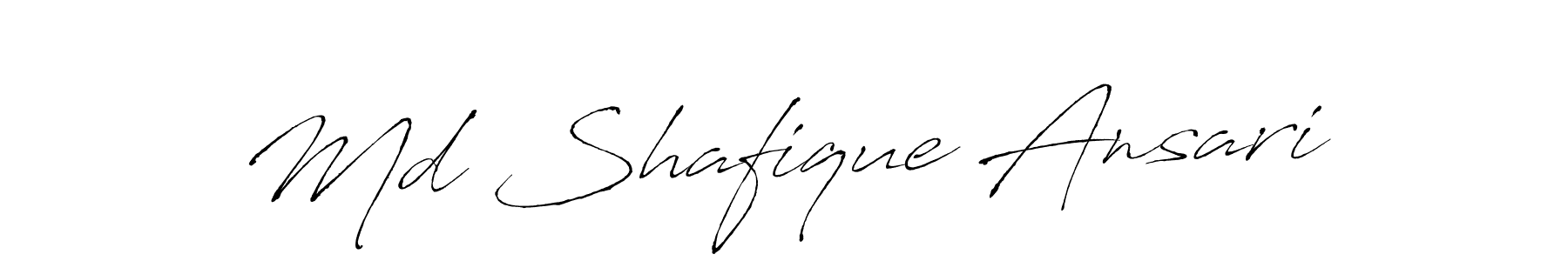 Also we have Md Shafique Ansari name is the best signature style. Create professional handwritten signature collection using Antro_Vectra autograph style. Md Shafique Ansari signature style 6 images and pictures png