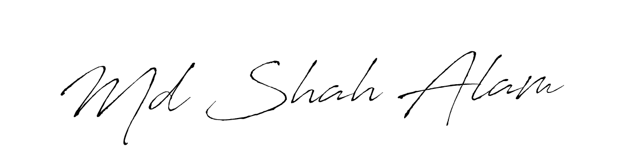 Create a beautiful signature design for name Md Shah Alam. With this signature (Antro_Vectra) fonts, you can make a handwritten signature for free. Md Shah Alam signature style 6 images and pictures png