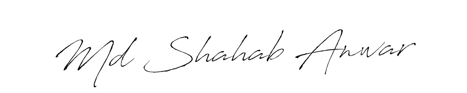 Md Shahab Anwar stylish signature style. Best Handwritten Sign (Antro_Vectra) for my name. Handwritten Signature Collection Ideas for my name Md Shahab Anwar. Md Shahab Anwar signature style 6 images and pictures png