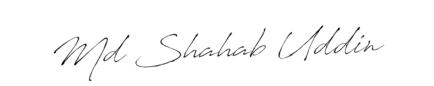 How to make Md Shahab Uddin signature? Antro_Vectra is a professional autograph style. Create handwritten signature for Md Shahab Uddin name. Md Shahab Uddin signature style 6 images and pictures png