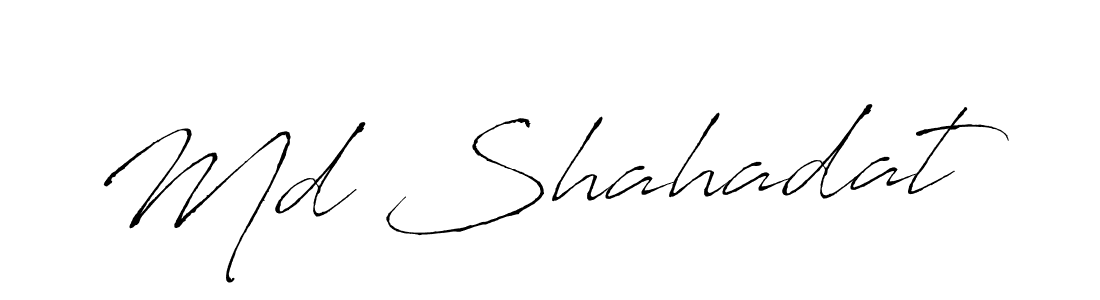 Create a beautiful signature design for name Md Shahadat. With this signature (Antro_Vectra) fonts, you can make a handwritten signature for free. Md Shahadat signature style 6 images and pictures png