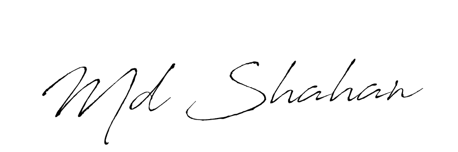 The best way (Antro_Vectra) to make a short signature is to pick only two or three words in your name. The name Md Shahan include a total of six letters. For converting this name. Md Shahan signature style 6 images and pictures png