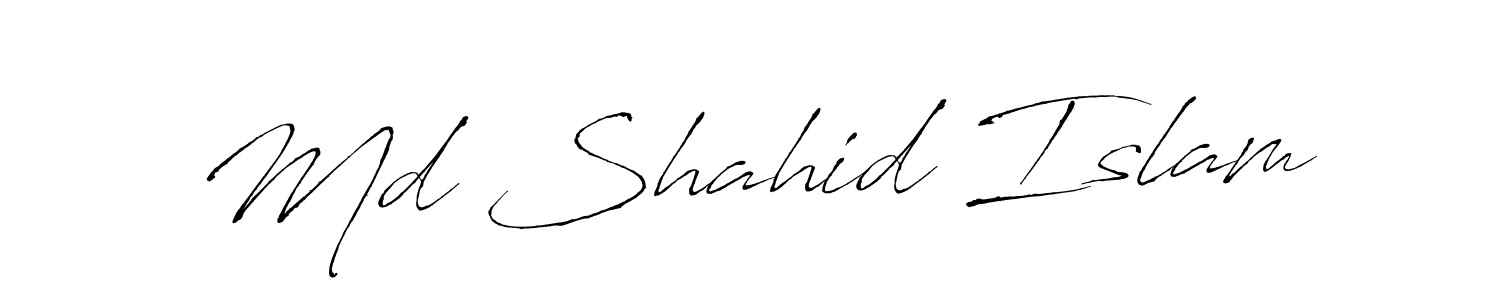 This is the best signature style for the Md Shahid Islam name. Also you like these signature font (Antro_Vectra). Mix name signature. Md Shahid Islam signature style 6 images and pictures png