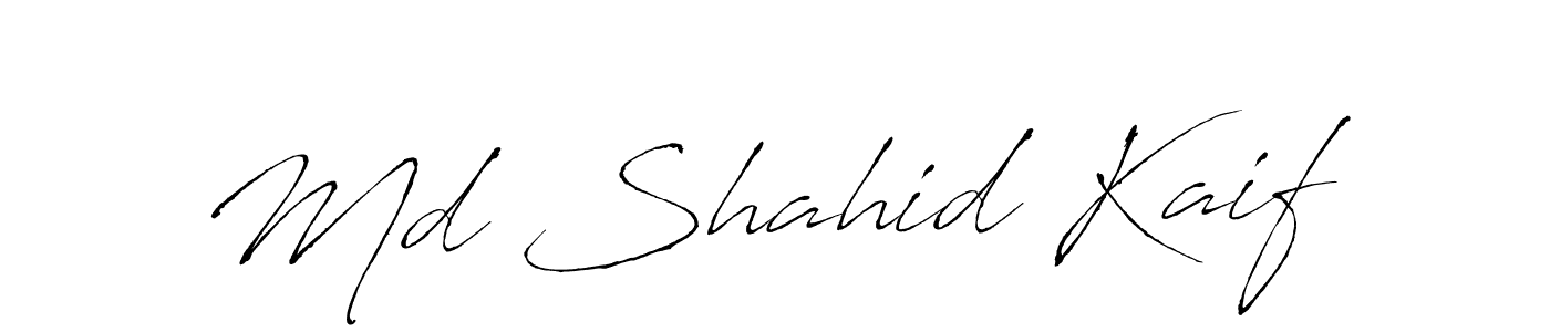 Make a beautiful signature design for name Md Shahid Kaif. With this signature (Antro_Vectra) style, you can create a handwritten signature for free. Md Shahid Kaif signature style 6 images and pictures png